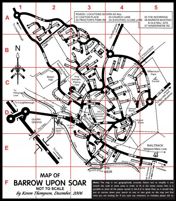 A-Z of Streets in Barrow